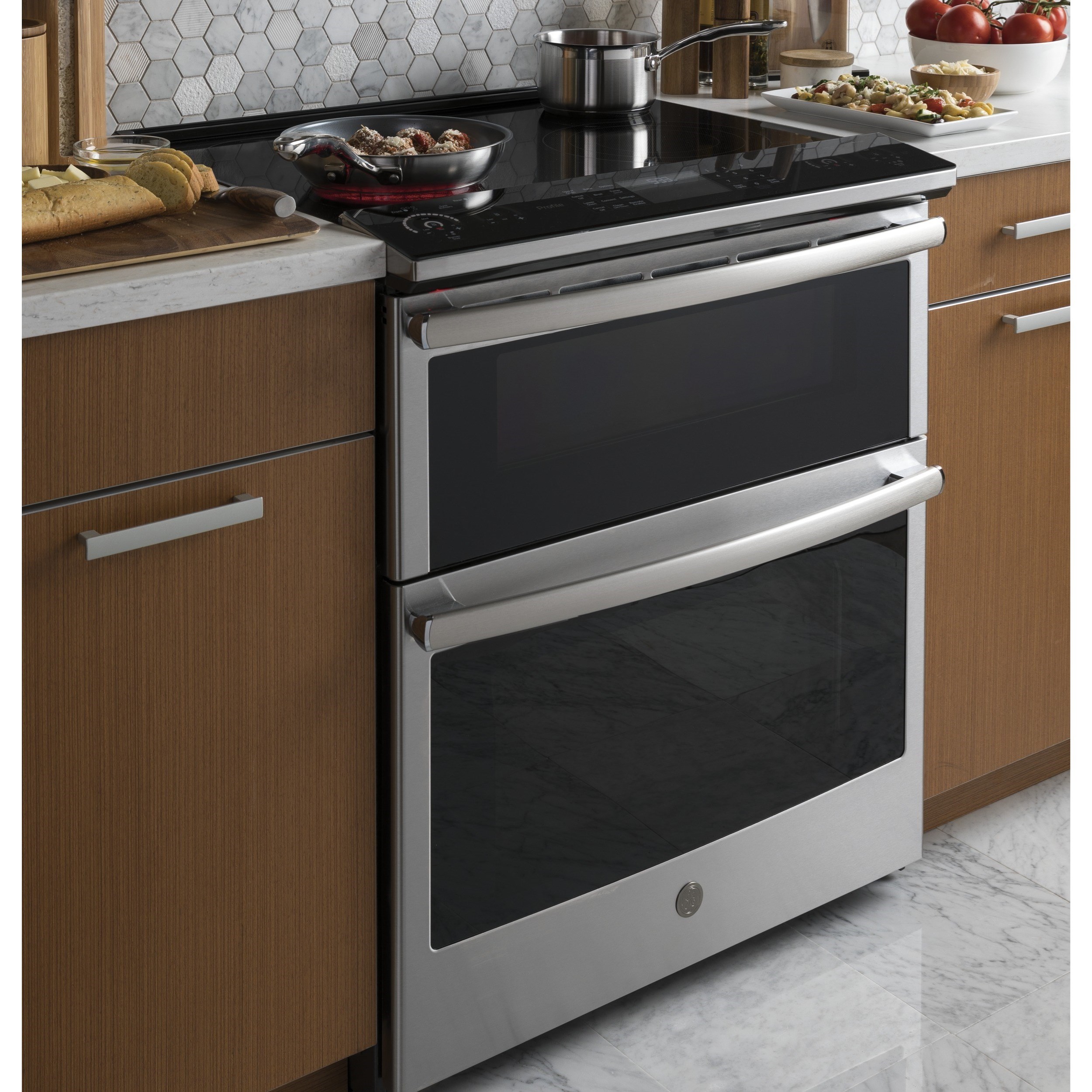 GE Appliances Profile™ 30" Smart Slide-In Electric Double Oven